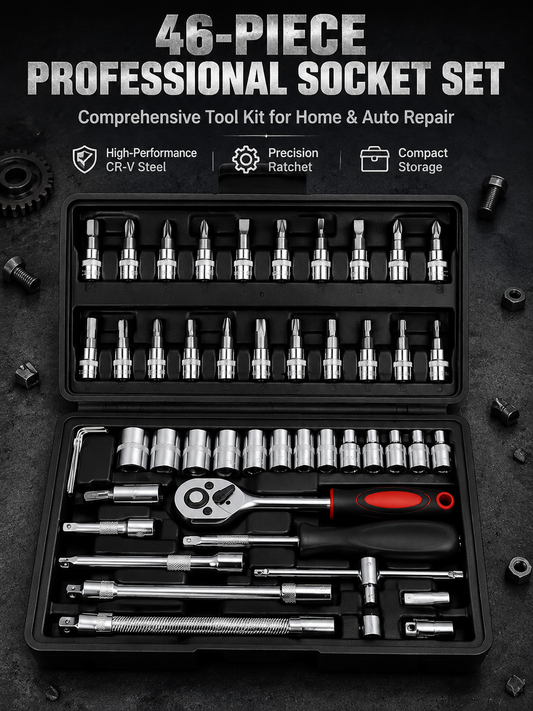 🔥46 IN 1 Ratchet Socket Kit | Veteran Mechanic Pick for All Repair Work