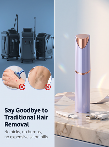 ✨Mini Lipstick Hair Remover | USB Rechargeable Full‑Body Use