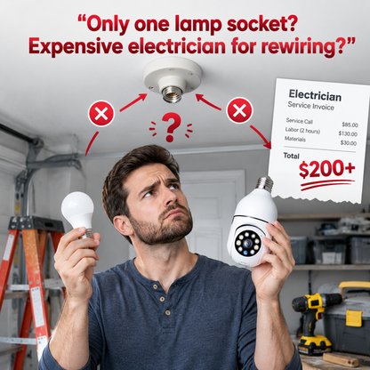 💥50% OFF! 💡📹E27 Bulb Socket Splitter (1-to-2)