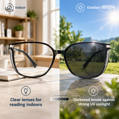 💥Buy 1 Get 1 Free 👓Auto‑Transition Photochromic Reading Glasses
