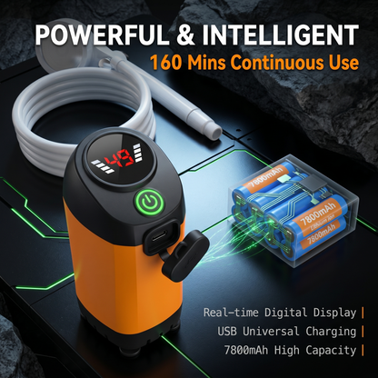 🔥New Upgrade🔥Portable, plug-free outdoor rechargeable electric shower
