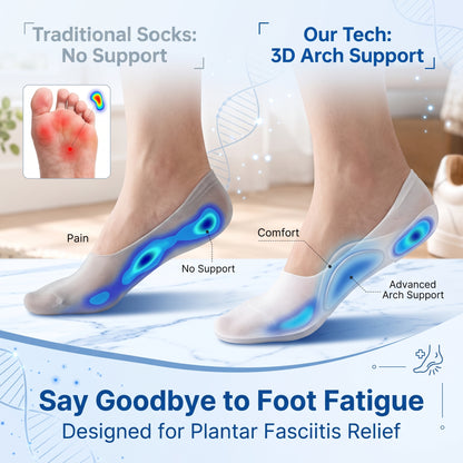 🧦6/10/20pairs Cushioned No-Show Socks with Padded Support Cushioned socks For Seniors