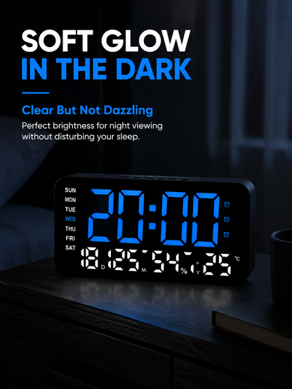 Multifunctional Digital Alarm Clock for Home & Office