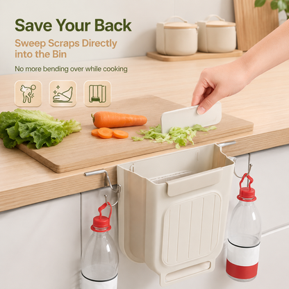 🔥Foldable Kitchen Trash Can – Wall Mounted Space Saving Bin for Easy Cooking & Clean-Up