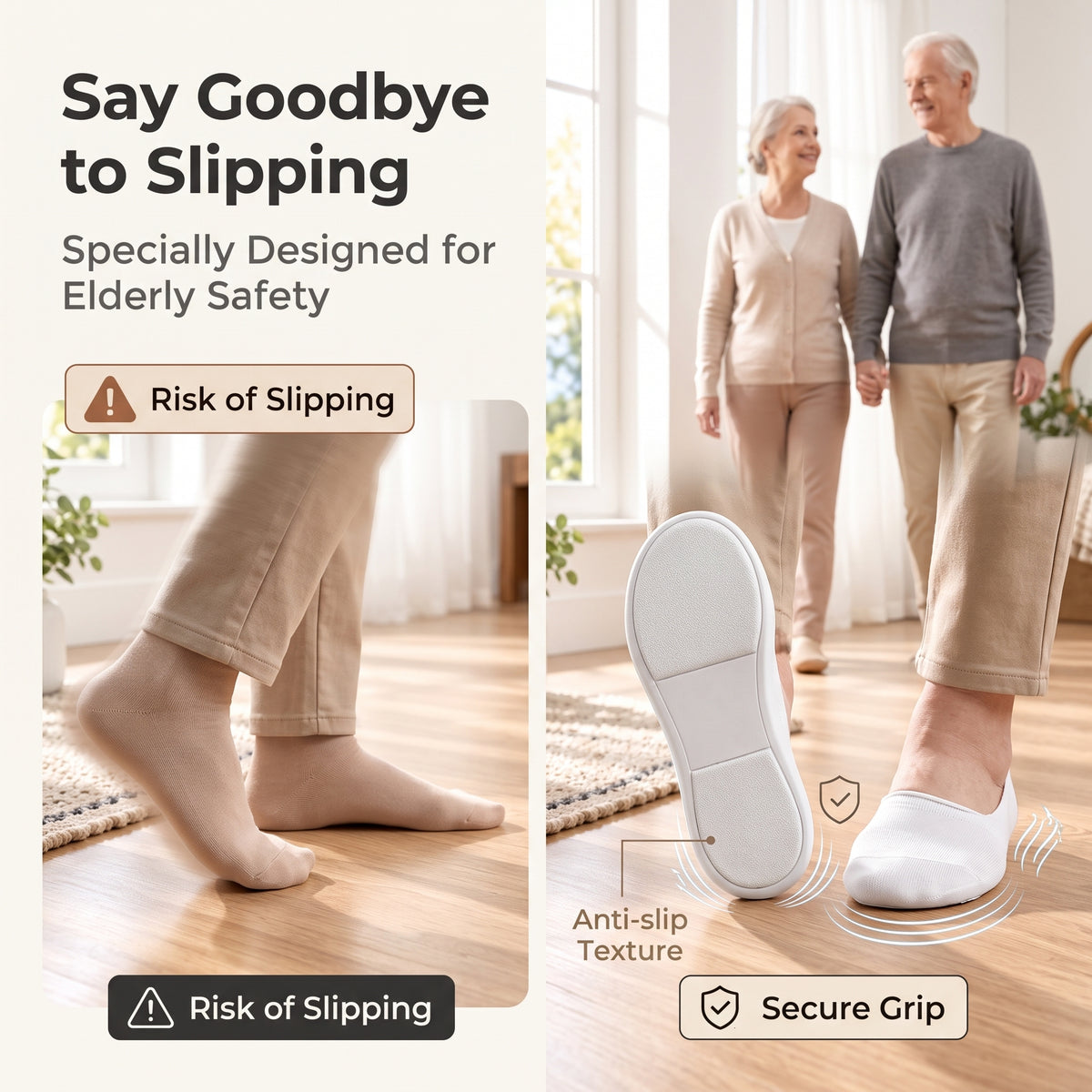 🧦6/10/20pairs Cushioned No-Show Socks with Padded Support Cushioned socks For Seniors