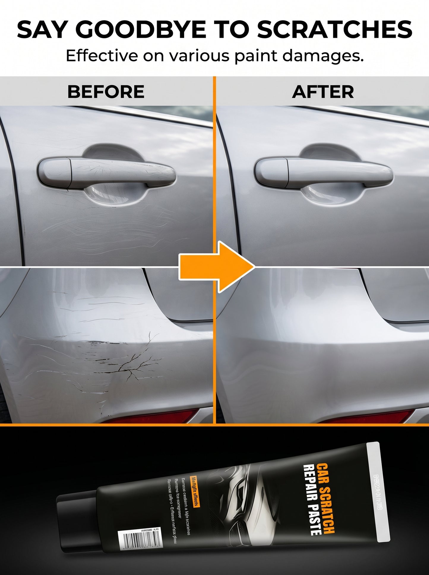 🔥Last Day Sale 50%🔥Car Scratch Repair Paste– Easy Application, Quick Drying & Invisible Finish 🔧