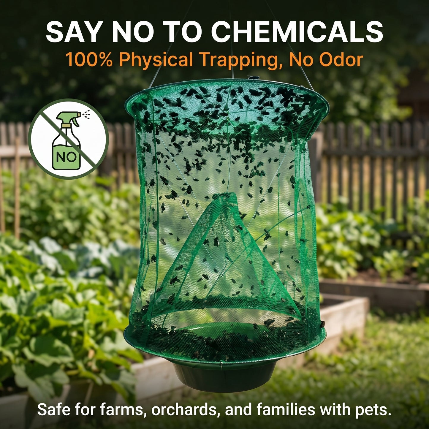 Fast Fly Catcher- 100% Non Toxic - Reusable