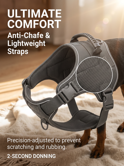 No Pull Dog Harness Front & Back Clip Breathable Adjustable Anti-Tug Pet Vest for Outdoor Walking Training
