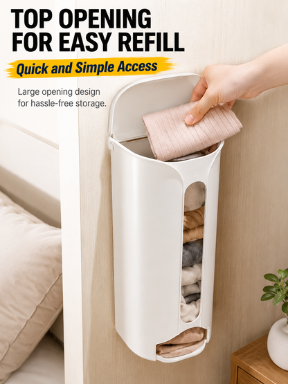 Wall Mounted Pull-Out Underwear and Socks Storage Box