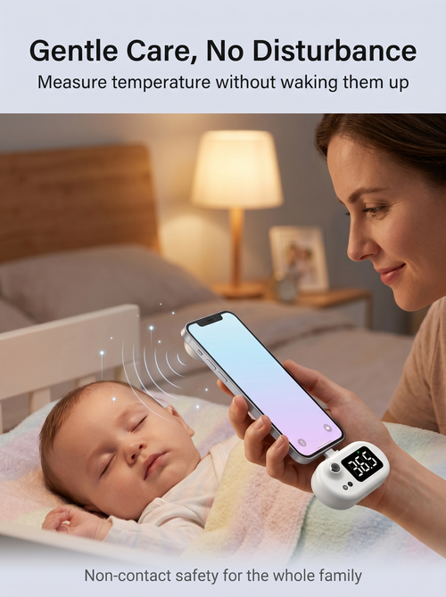 🔥Plug-In Phone Thermometer｜No Battery, Instant Accurate Non-Contact Temp Reading