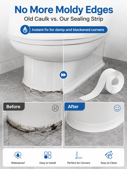 ✨Waterproof Caulk Tape Fills Ugly Gaps in Minutes and Makes Your Kitchen & Bathroom Look Clean Like Brand New.