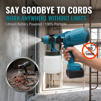 🔥Cordless HVLP Paint Sprayer For Smooth Professional Finish DIY Home Painting Made Fast Easy And Even