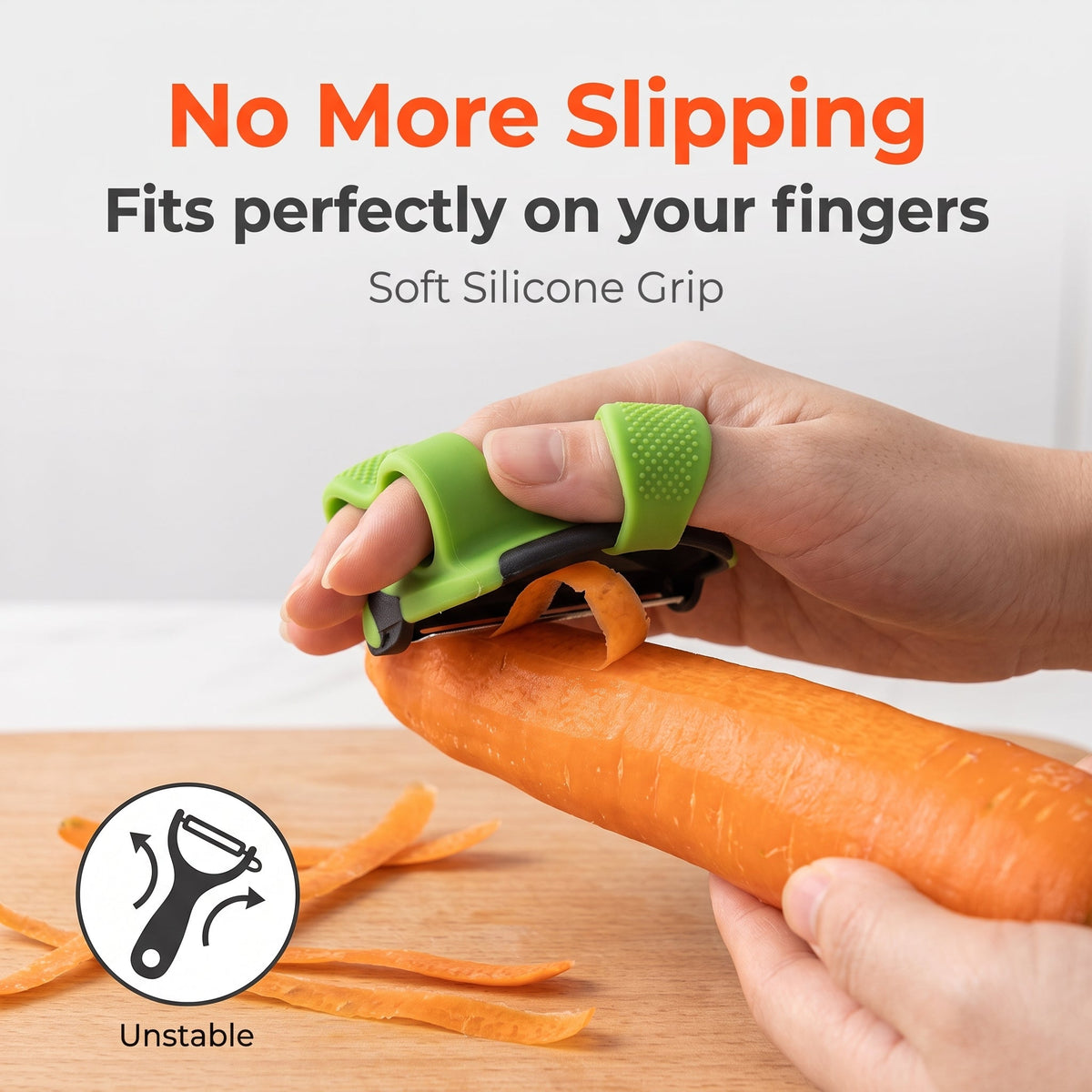 🔥Buy 1 Get 1 Free🔥2 PCS Stainless Steel Finger Peeler For Easy Fruit And Vegetable Peeling In The Kitchen