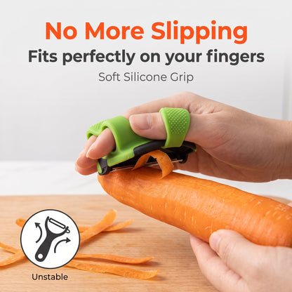 🔥Buy 1 Get 1 Free🔥2 PCS Stainless Steel Finger Peeler For Easy Fruit And Vegetable Peeling In The Kitchen