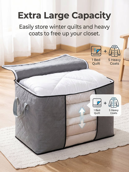 🔥Home Storage Must-Have! Large Moisture-Proof Quilt Storage Bags