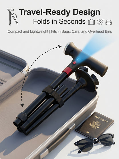 Your Perfect Companionfor Safer Walking.The Smart Cane keeps you supported and moving, no matteryour pace or journey.