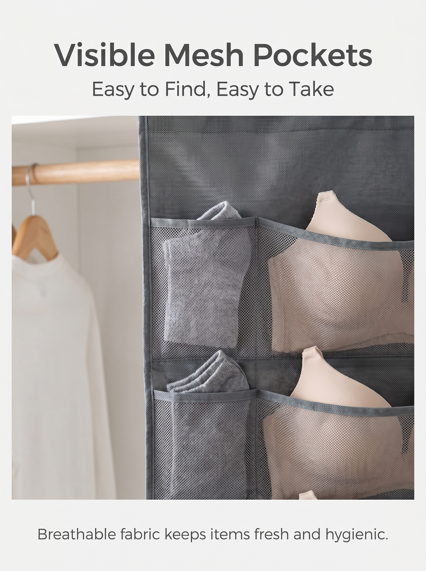 🔥Hot Sale🔥 Double-Sided Hanging Storage Bag | 36 Grids Dustproof Lingerie Organizer