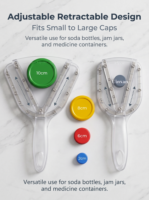 ✨Buy one get one free，Adjustable Telescopic Jar Opener, Non-Slip Labor-Saving Bottle Cap Gripper, Portable Multifunctional Lid Remover for Kitchen Daily Use