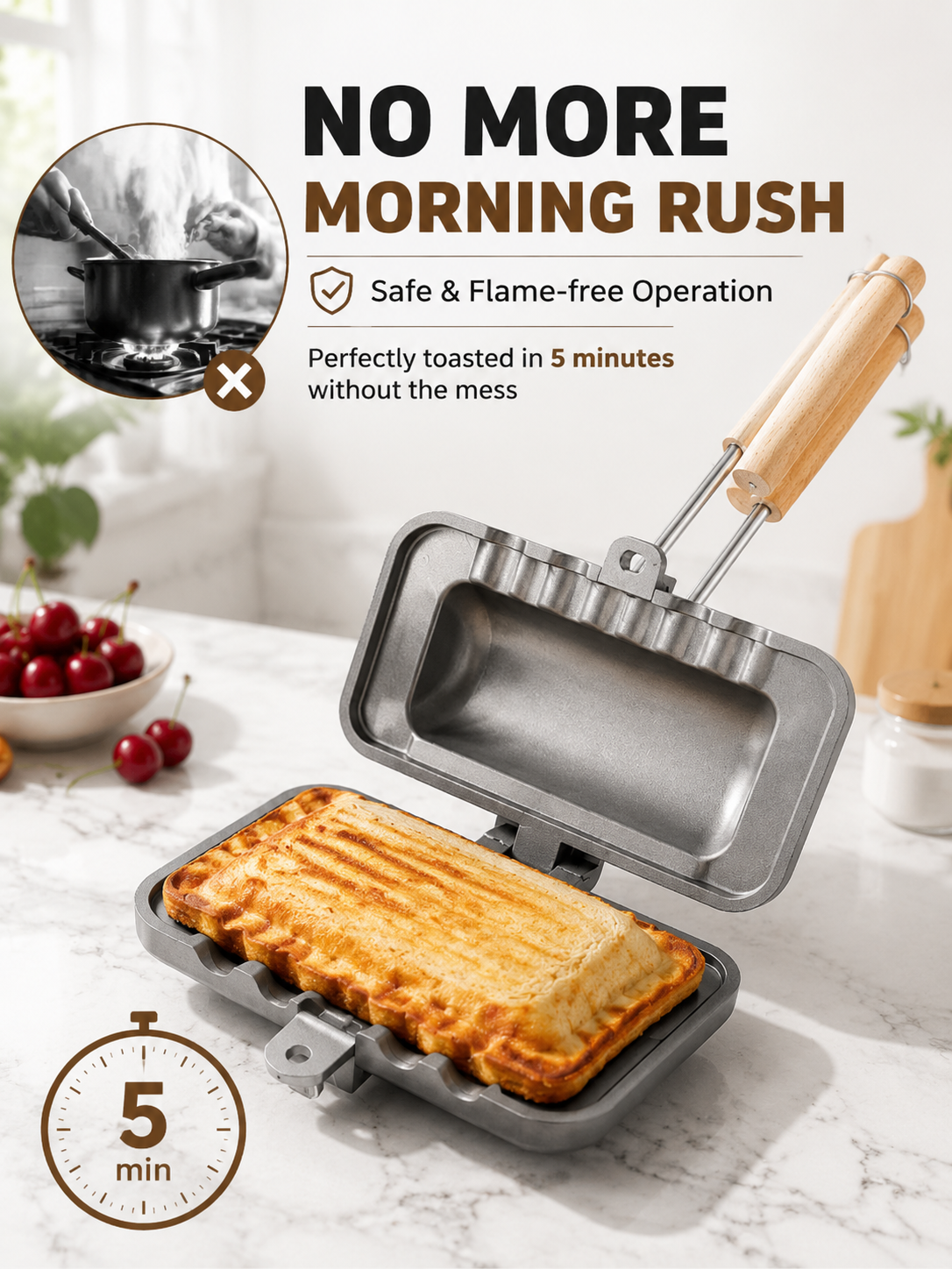 🎉Surprise Sale, Citywide Celebration 🎉Hot sale-Removable Sandwich Pan