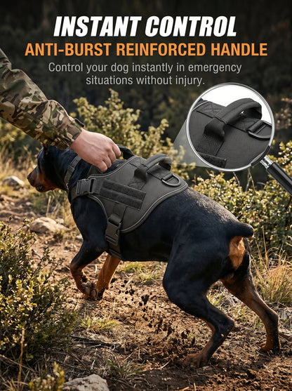 No Pull Dog Harness Front & Back Clip Breathable Adjustable Anti-Tug Pet Vest for Outdoor Walking Training