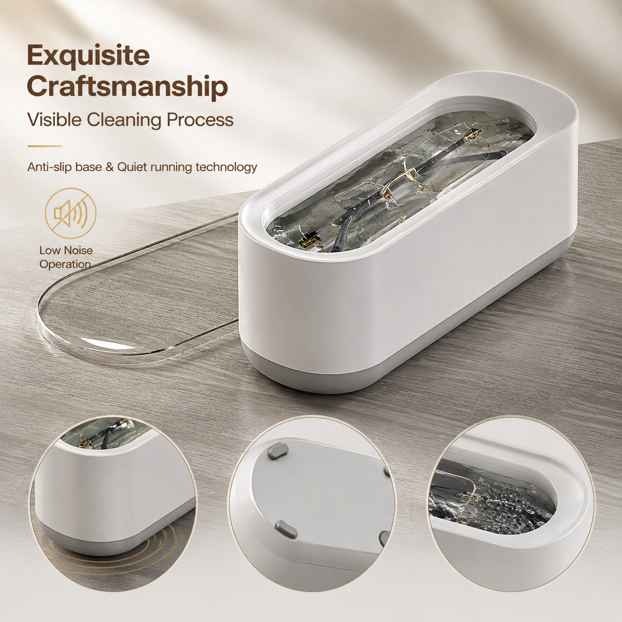 🌀 Professional Ultrasonic Cleaner for Jewelry, Glasses & More
