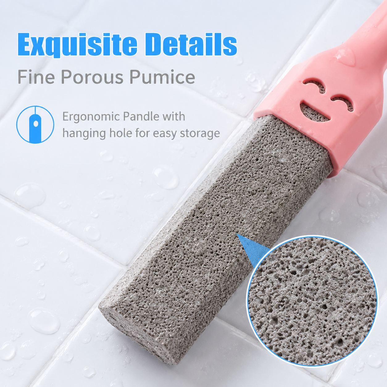 ✨Remove Stubborn Toilet Rings & Hard Water Stains in Minutes – 5 Pack Pumice Stone Cleaner with Extra Long Handle✨