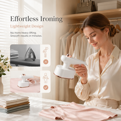 👔Compact 2-in-1 Steamer & Iron for Smooth Clothes Anytime