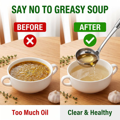🔥Buy 1 Get 1 Free🔥Oil Separation Spoon For Removing Excess Oil From Soup And Broth