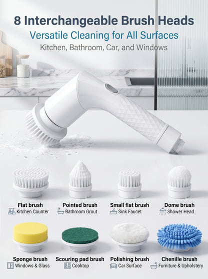 🏆Hot Selling 50% OFF⏳Waterproof Telescopic Electric Rotary Cleaning Brush Set
