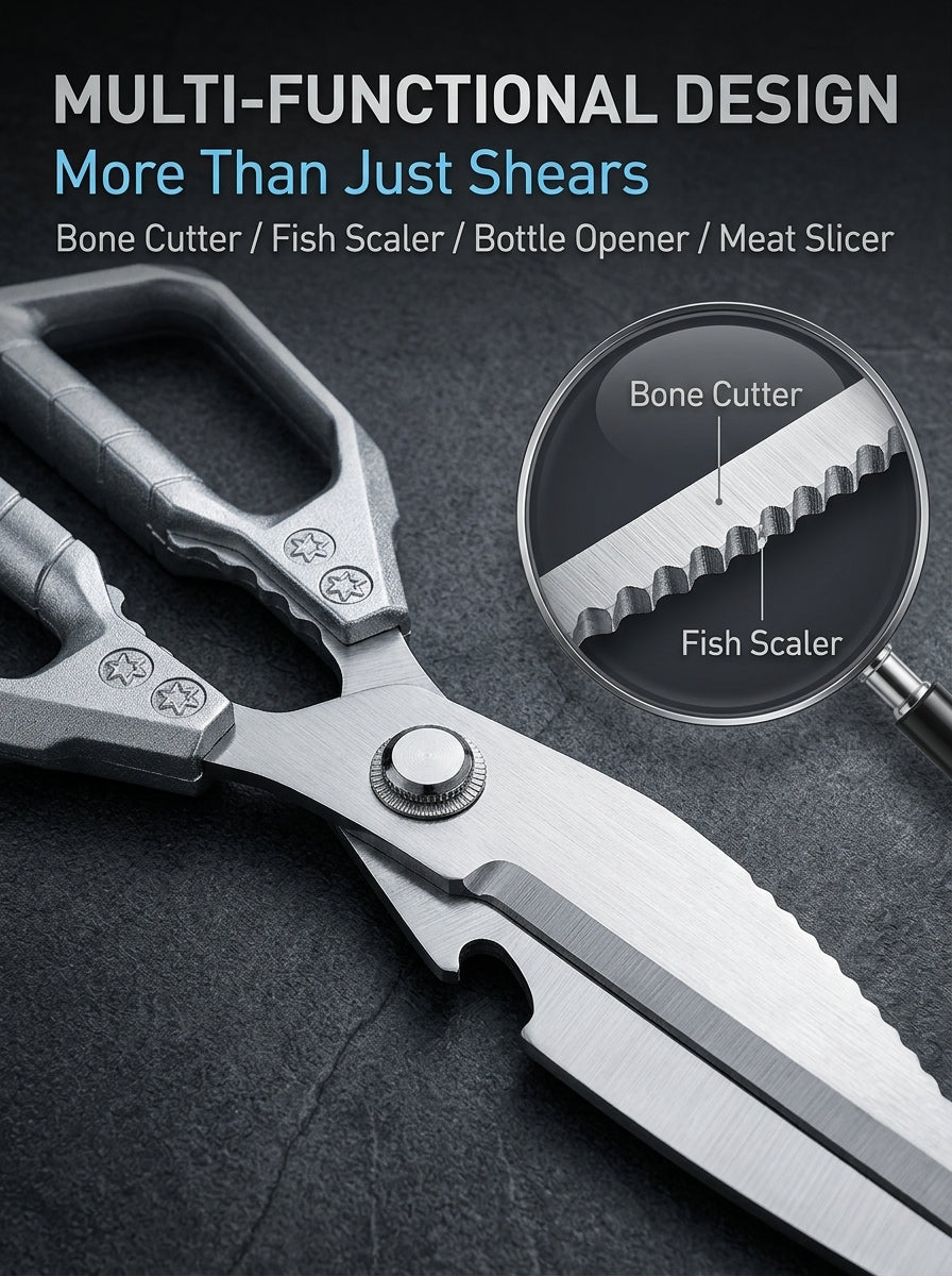 ⏳Limited-time 50% off⏰Multifunctional Heavy-Duty Kitchen Shears✂️🦴