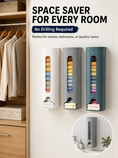 Wall Mounted Pull-Out Underwear and Socks Storage Box