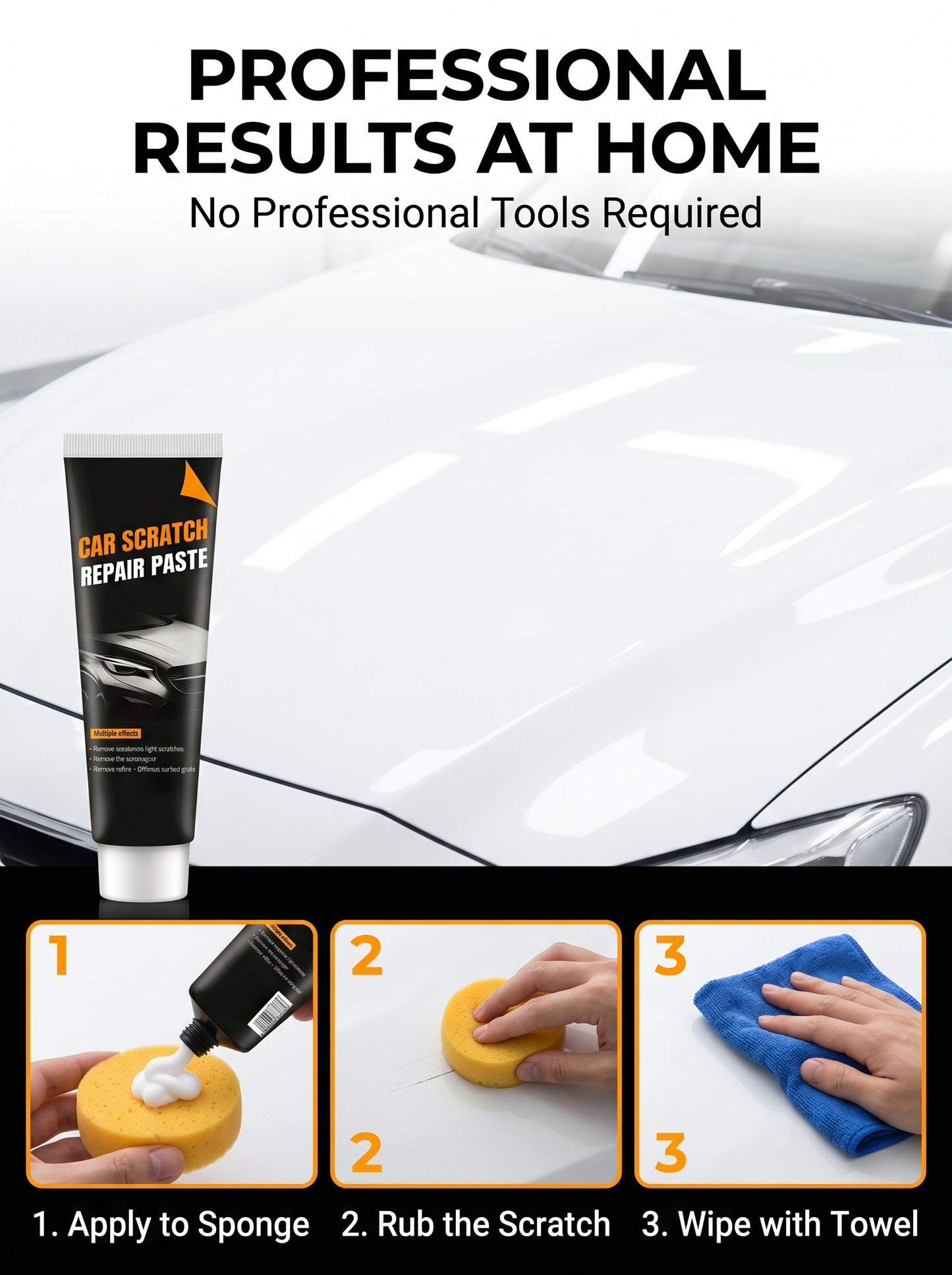 🔥Last Day Sale 50%🔥Car Scratch Repair Paste– Easy Application, Quick Drying & Invisible Finish 🔧
