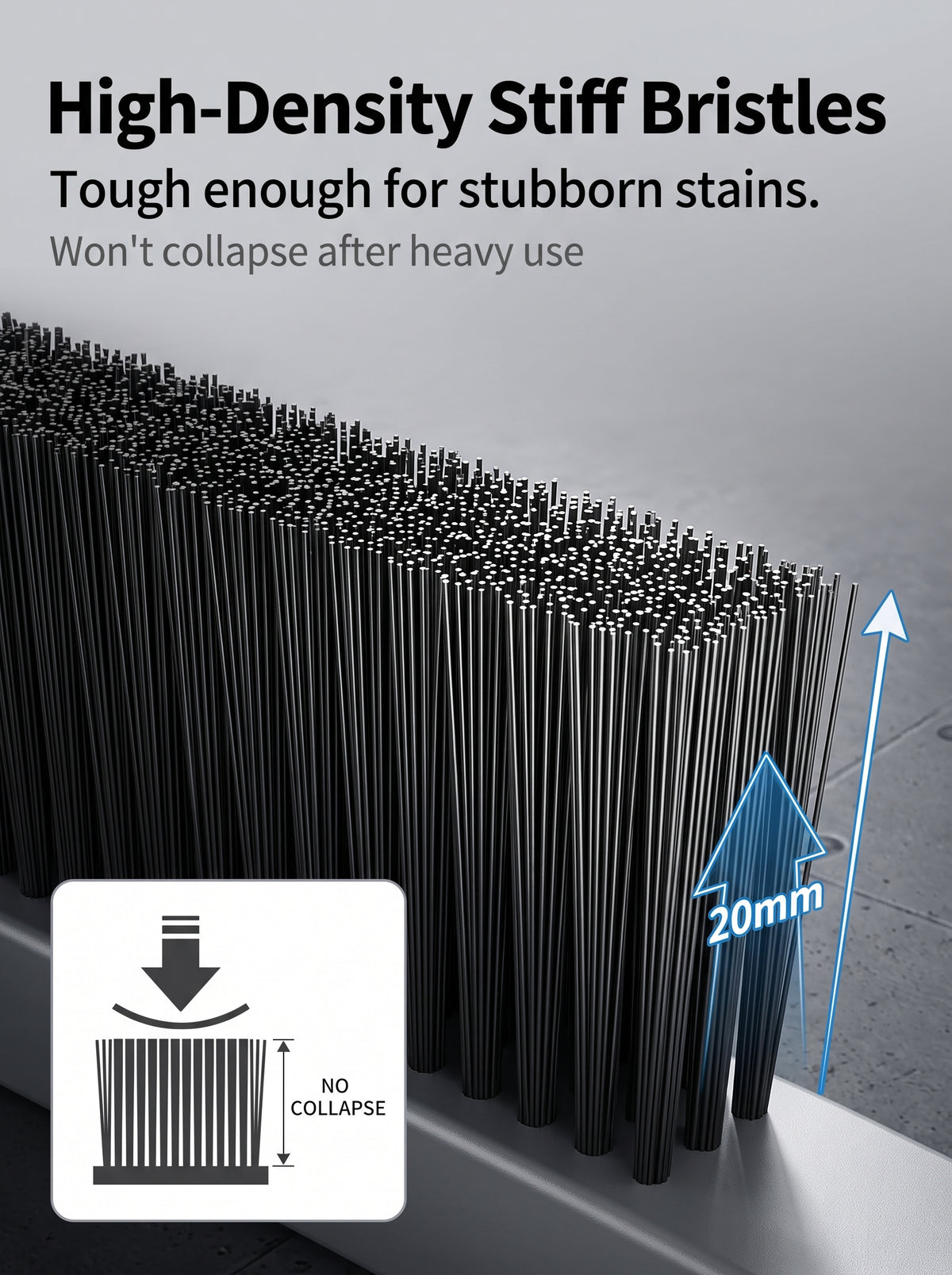🔥20mm Hard Bristle Gap Cleaning Brush, Multi-Purpose Dead Corner Cleaner