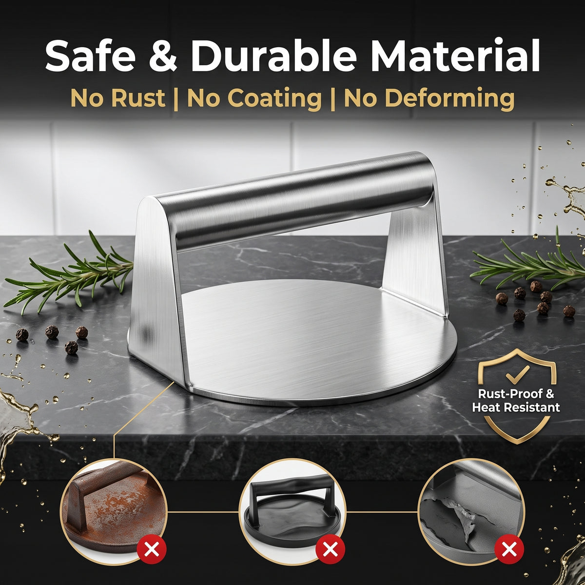 🔥50% Off Today Only: Multifunctional Stainless Steel Tortilla Press.