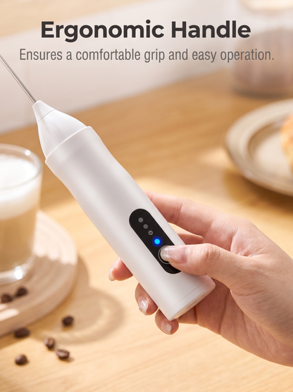 🛒 PRESS IT ONCE — AND ENJOY THICK, CREAMY CAFÉ-STYLE MILK FOAM IN SECONDS!