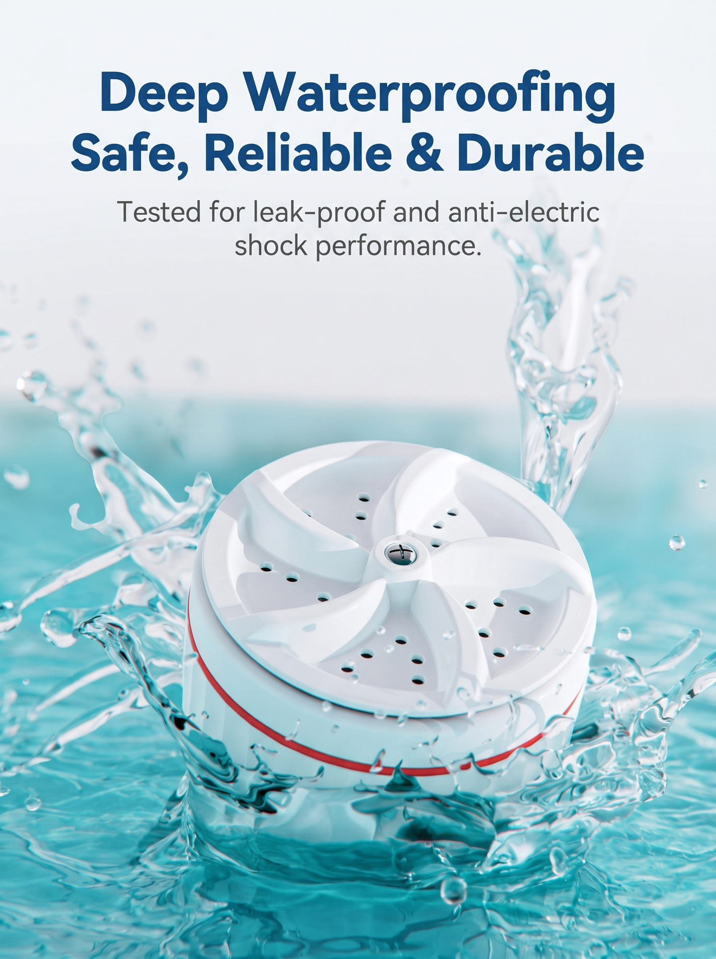 🧺 Imported Portable Ultrasonic Washing Machine with Powerful Turbine Cleaning