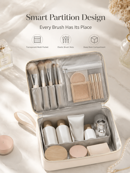 🔥Hot Sale🔥Stylish Handheld Partitioned Cosmetic Bag