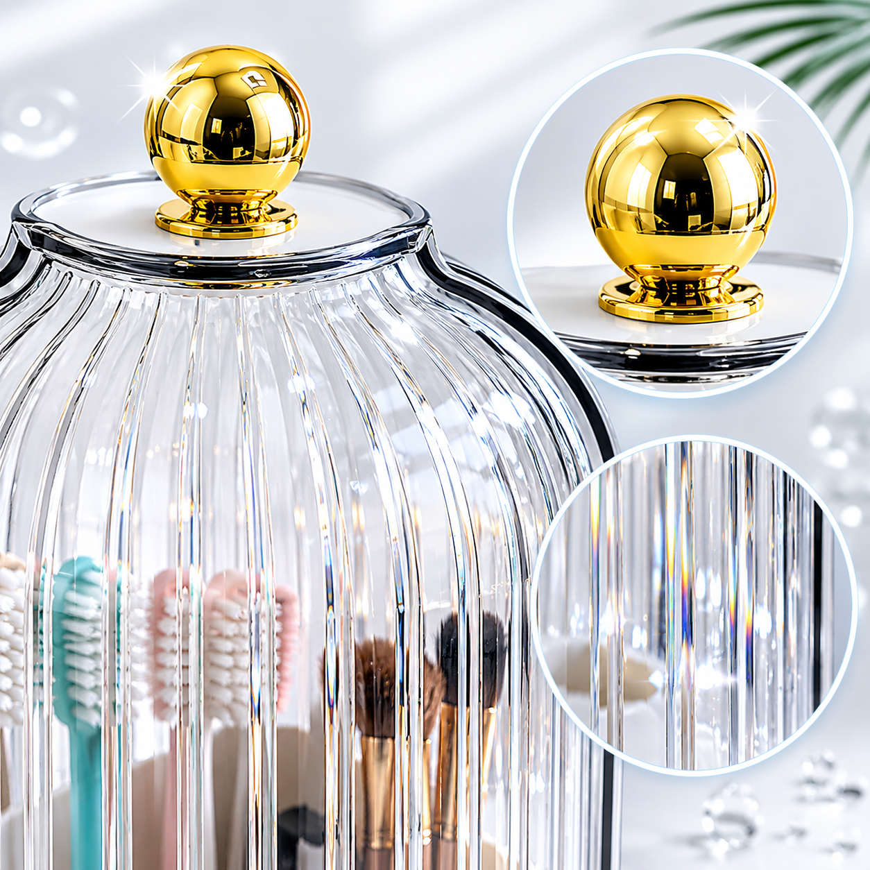 ✨ Sliding Lid Toothbrush Organizer – Protect Your Toothbrush from Dust & Bathroom Air
