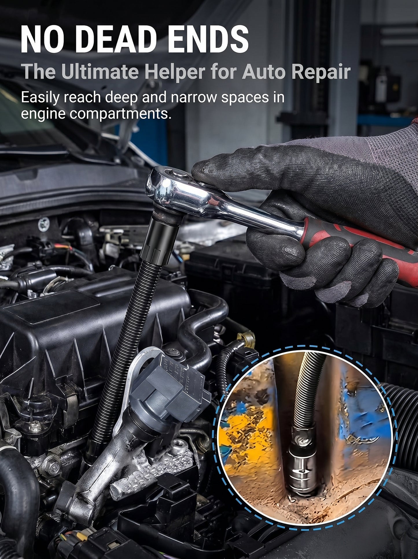 The 360° Flex Rod That Turns Your 4-Hour EngineTeardown Into a 12-Minute Fix (No More BustedKnuckles)