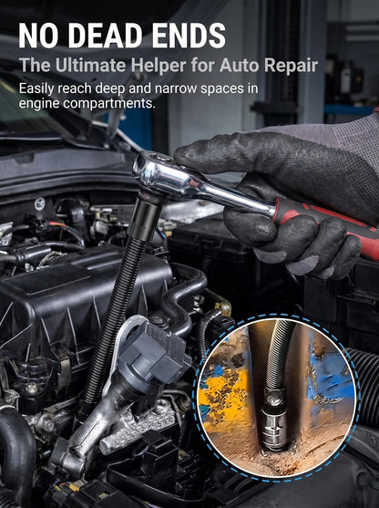 The 360° Flex Rod That Turns Your 4-Hour EngineTeardown Into a 12-Minute Fix (No More BustedKnuckles)
