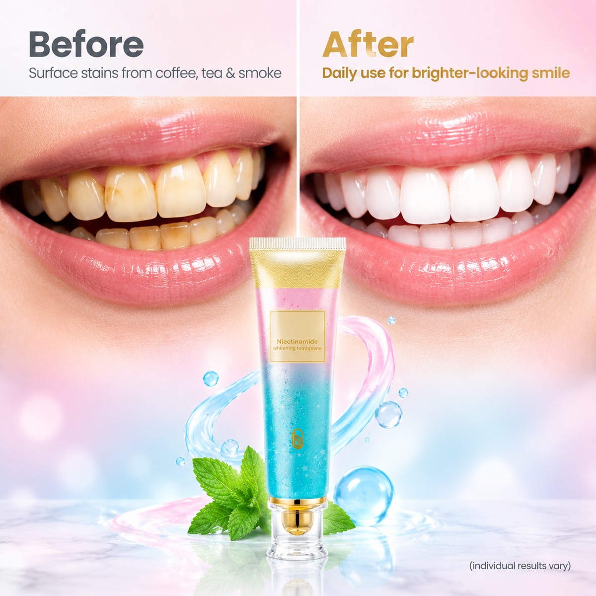 💥Buy 1 Get 1 Free  🦷🪥Niacinamide Whitening Toothpaste