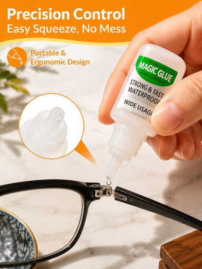 ✨One drop, ultra-strong hold — this all-purpose oil-based glue fixes 99% of household repairs fast. Works on almost any material and bonds in seconds.