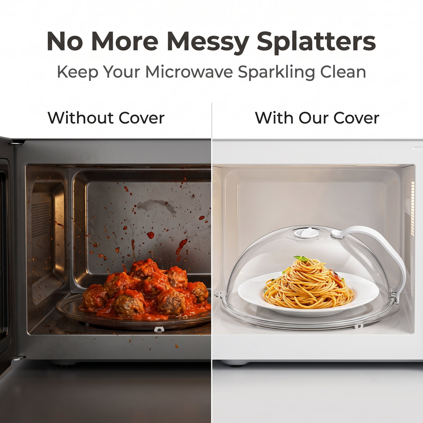 🔥 50% OFF🌟Microwave Splash-Proof Food Cover