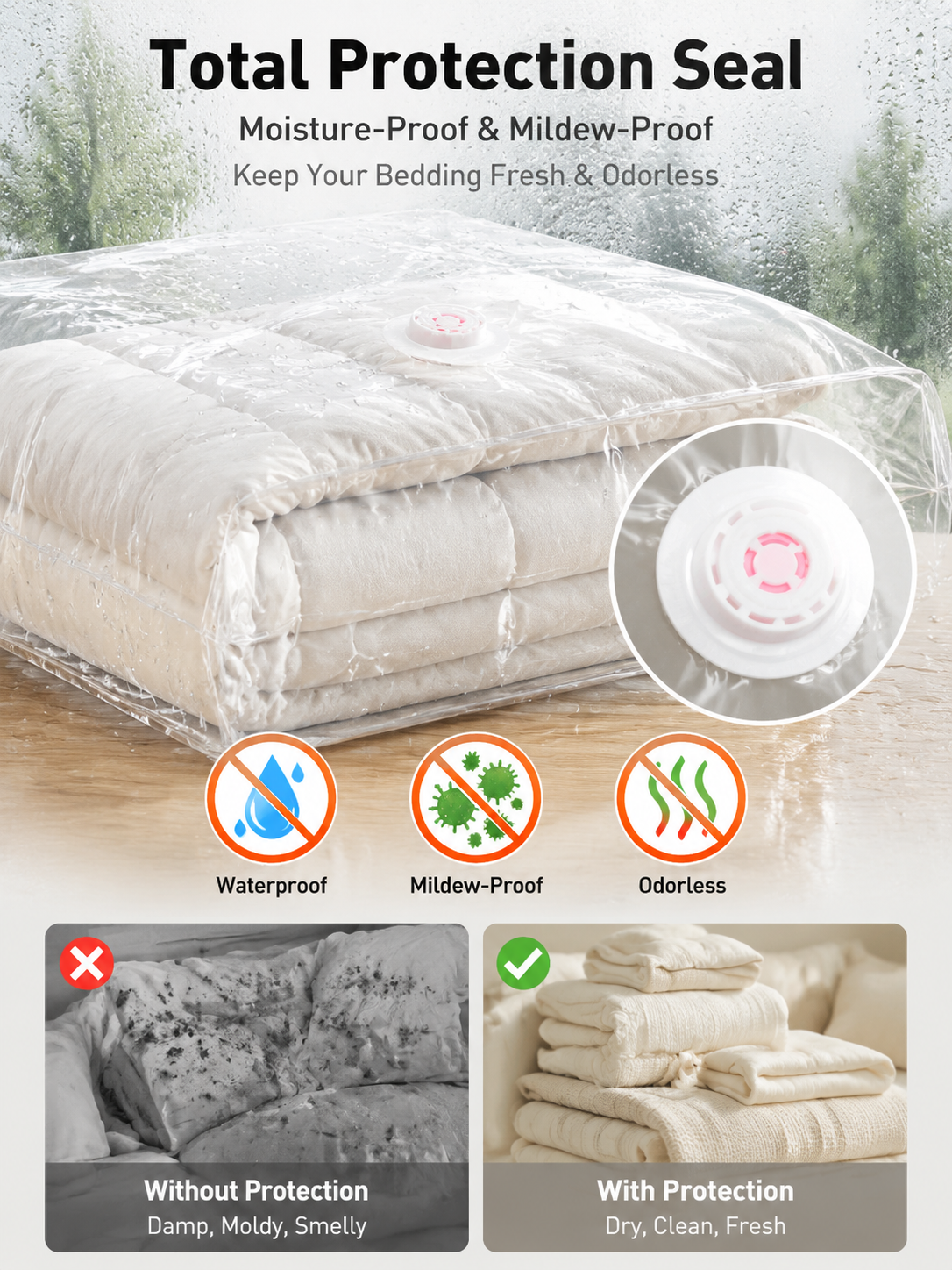 🌸Spring Sale 49% OFF 🔥Extra Large Vacuum Storage Bag - Press To Exhaust