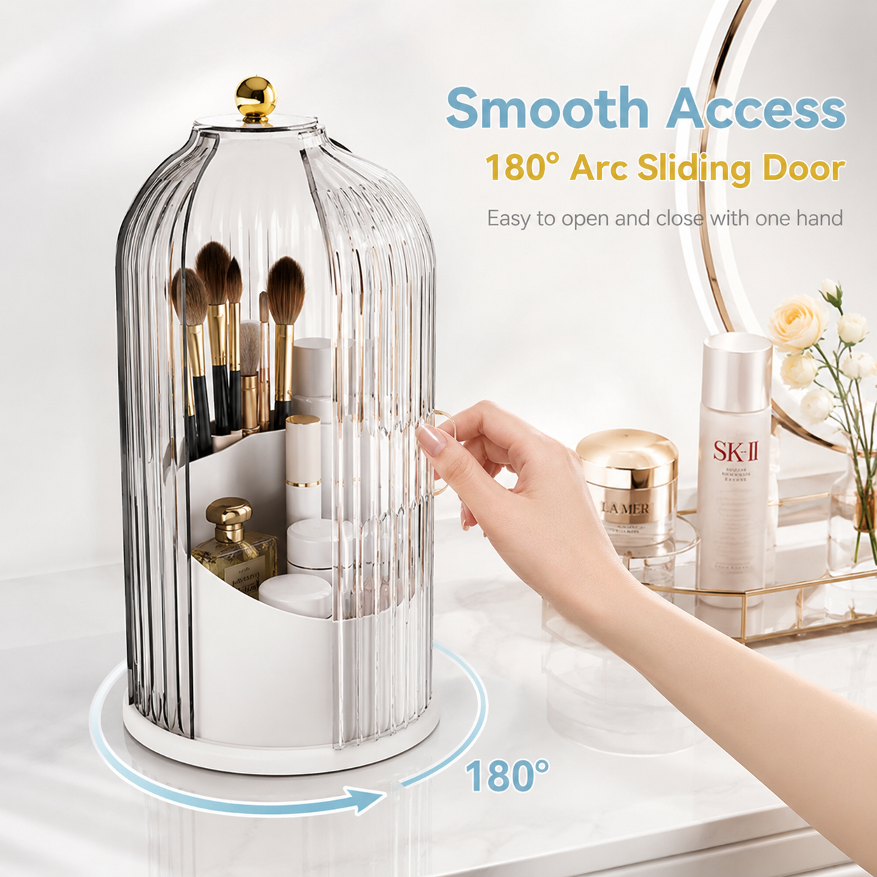 ✨ Sliding Lid Toothbrush Organizer – Protect Your Toothbrush from Dust & Bathroom Air