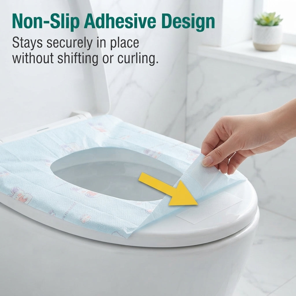 🚽Full Coverage Waterproof Disposable Toilet Seat Covers