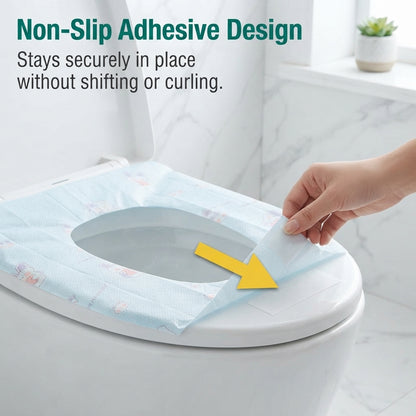 🚽Full Coverage Waterproof Disposable Toilet Seat Covers