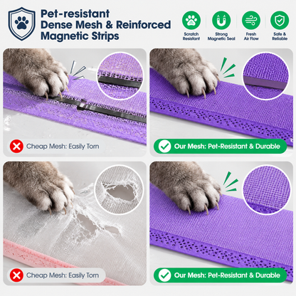 💥50% OFF🦟Drill-free magnetic mesh screen door (mosquito curtain)