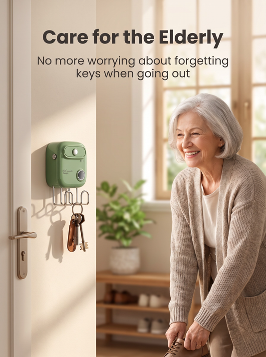 Voice Prompt Key Reminder for Aging Parents, Simple No-Wi-Fi Home Safety Alarm