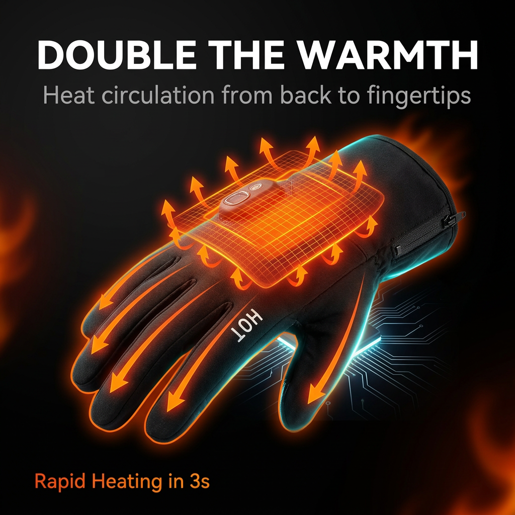 🧤❄️Rechargeable electric heated gloves for winter